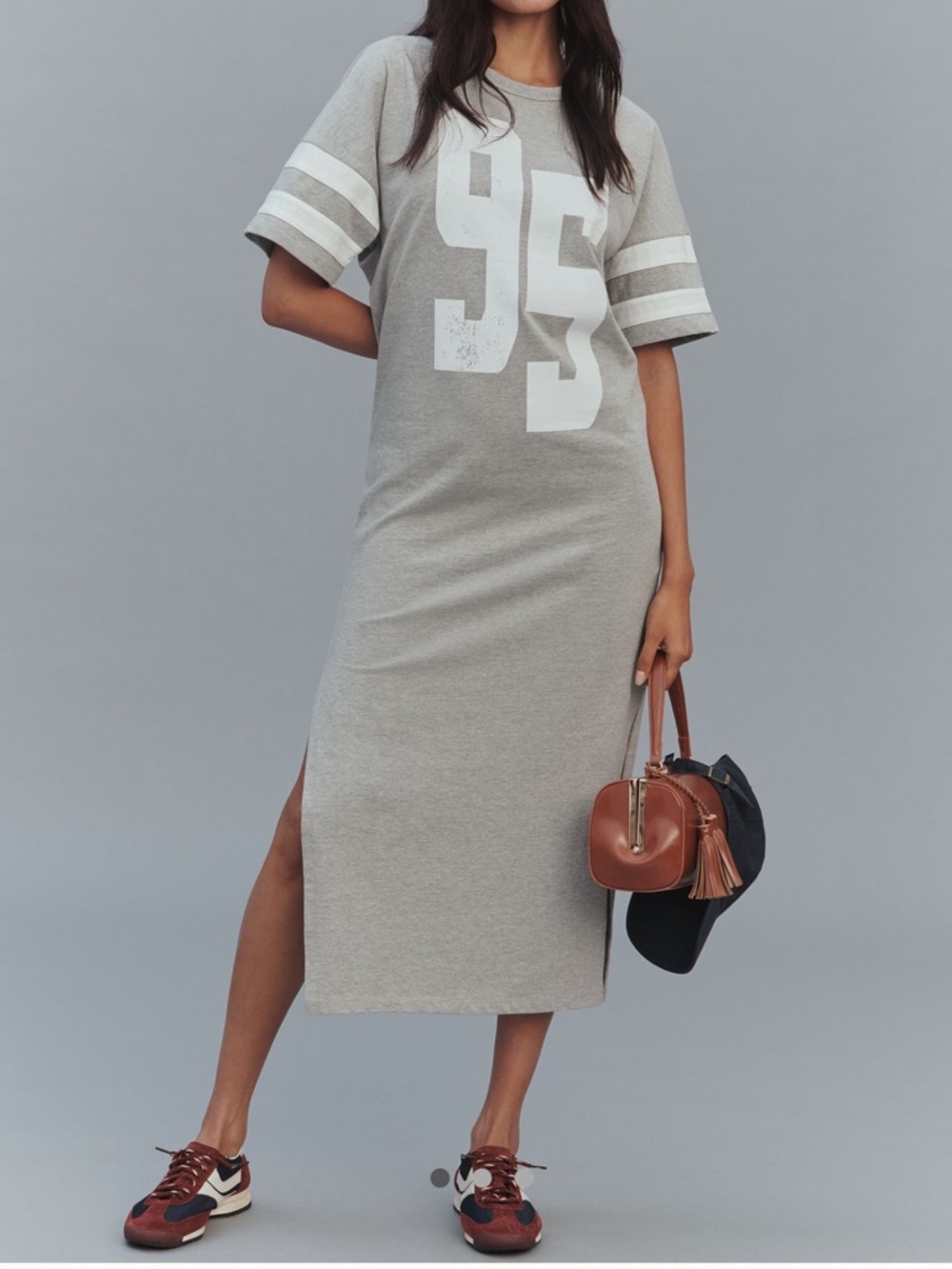Anthropologie Daily Practice Short Sleeve Graphic Midi Dress SIZE XS NEW